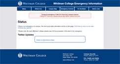 Desktop Screenshot of emergency.whitman.edu