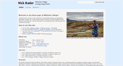 Desktop Screenshot of nickbader.whitman.edu