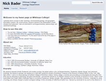 Tablet Screenshot of nickbader.whitman.edu