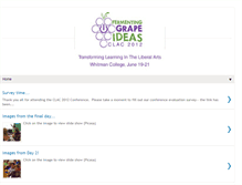 Tablet Screenshot of clac2012.whitman.edu